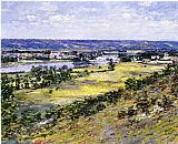 Seine Canvas Paintings - Valley of the Seine from Giverny Heights